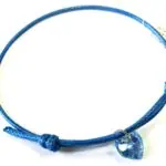 Plava Boja Kristal SRCE Aquamarine AB 10mm
