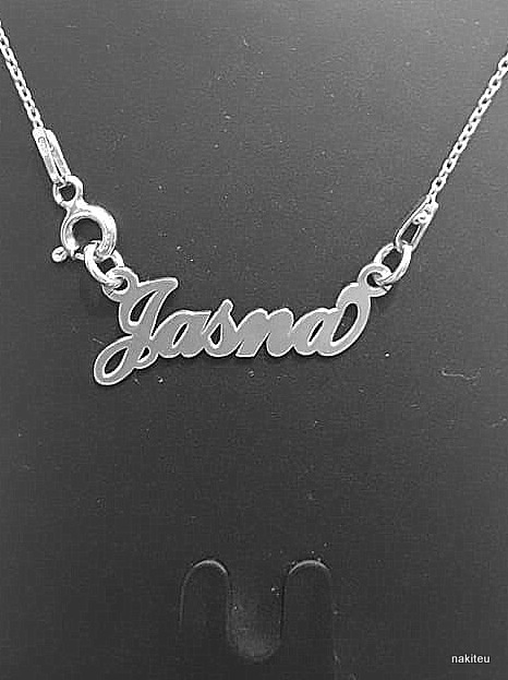 Ogrlica s imenom "Jasna"- Srebro 925