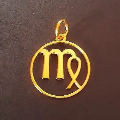 Privjesak zodijak djevica - Pozlaćeno Srebro 925 Privjesak zodijak djevica - Pozlaćeno Srebro 925