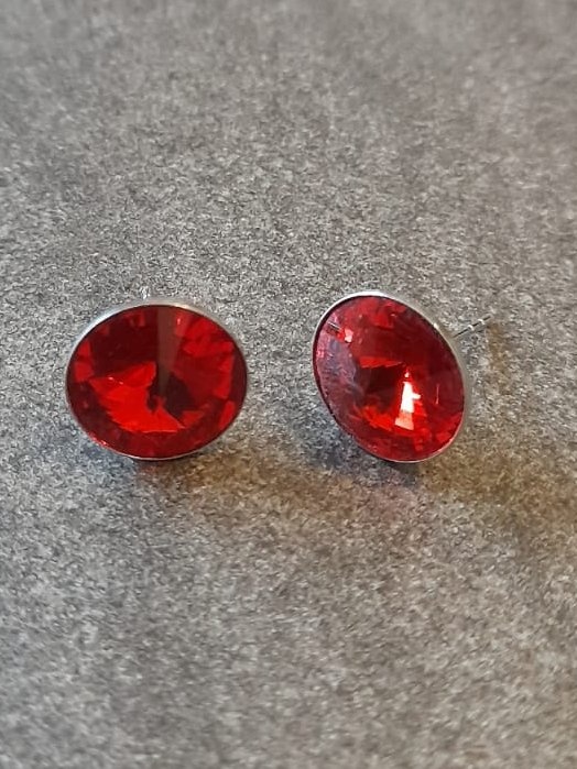 Naušnice štapići Swarovski Kristal u srebru 925 - RIVOLI 12mm Light Siam