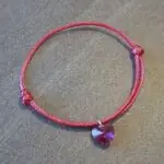 Ružičasta boja Kristal SRCE 10mm Fuchsia AB