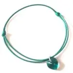 Tirkizna boja Kristal SRCE Emerald 10mm 2