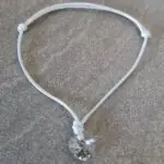 Bijela Boja Kristal SRCE Black Pat 10mm